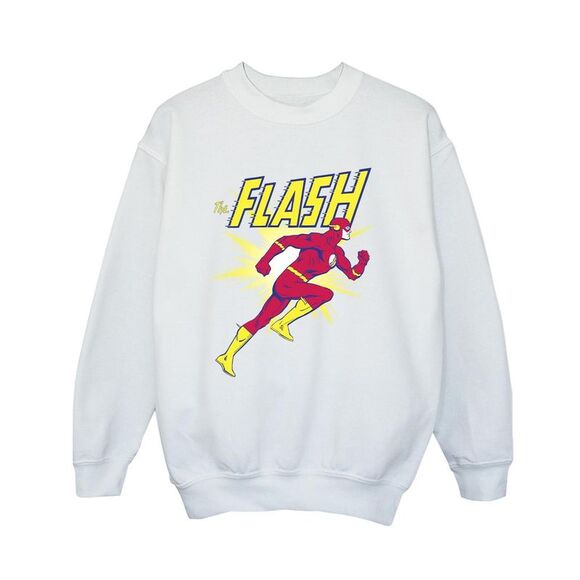 DC Comics Boys The Flash Running Sweatshirt / White